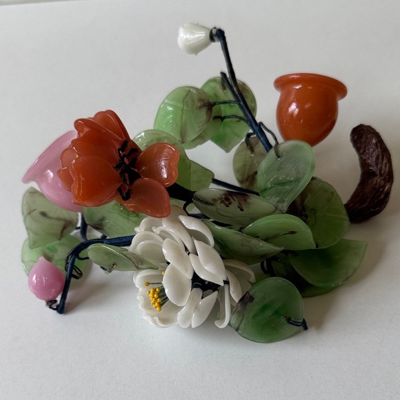 Vintage Bundles Decorative Jade Glass,Asian bowl, Chopstick Holders,Lucky Buddha - Picture 4 of 16